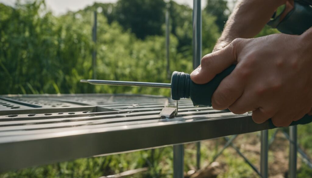 outdoor shower installation