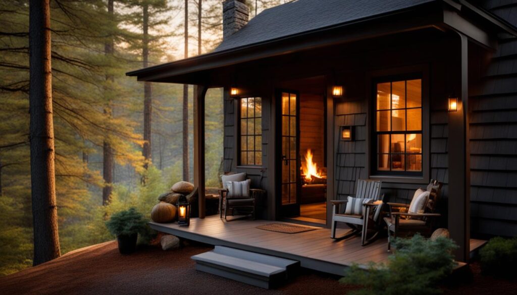 Tranquil Cabin Setting